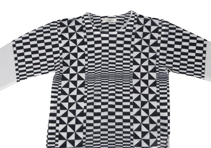 COMME des GARCONS Sheer Checker Print Top Black Size S