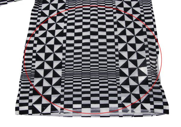COMME des GARCONS Sheer Checker Print Top Black Size S
