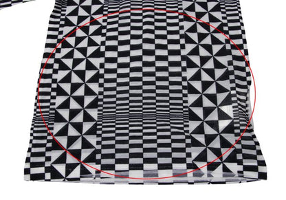 COMME des GARCONS Sheer Checker Print Top Black Size S