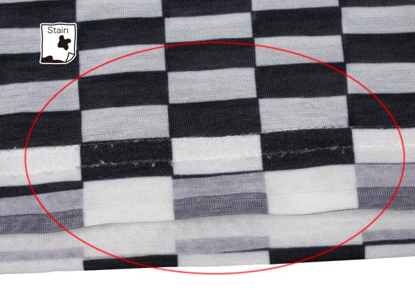 COMME des GARCONS Sheer Checker Print Top Black Size S