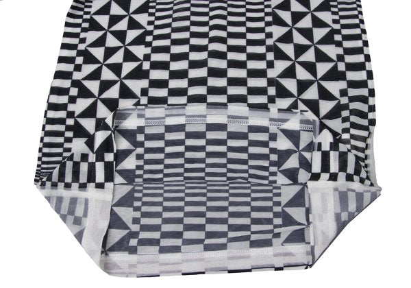 COMME des GARCONS Sheer Checker Print Top Black Size S