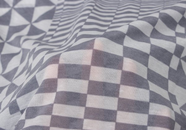 COMME des GARCONS Sheer Checker Print Top Black Size S