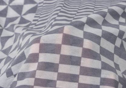 COMME des GARCONS Sheer Checker Print Top Black Size S