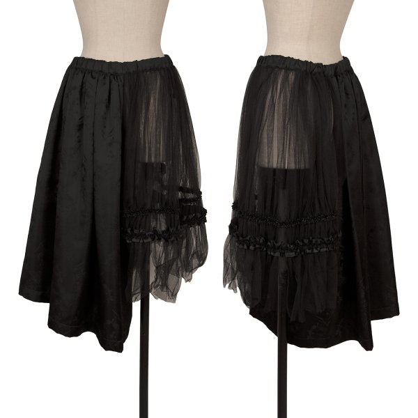 COMME des GARCONS Botanical Jacquard Half Skirt Black Size S