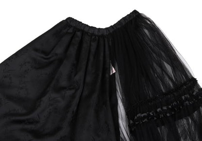 COMME des GARCONS Botanical Jacquard Half Skirt Black Size S