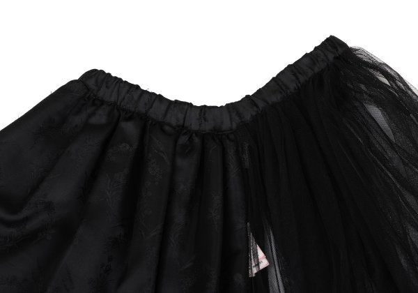 COMME des GARCONS Botanical Jacquard Half Skirt Black Size S