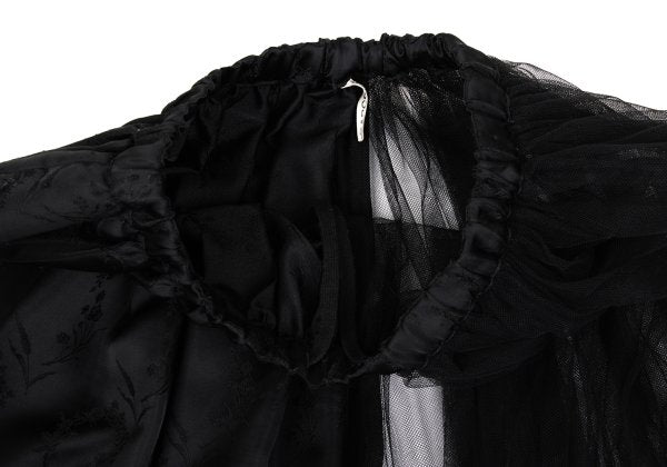 COMME des GARCONS Botanical Jacquard Half Skirt Black Size S