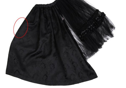COMME des GARCONS Botanical Jacquard Half Skirt Black Size S