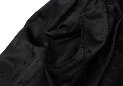COMME des GARCONS Botanical Jacquard Half Skirt Black Size S
