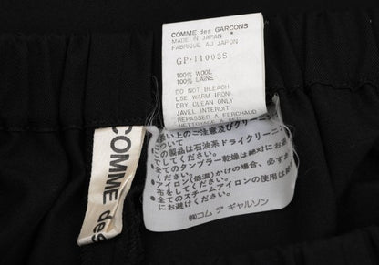 COMME des GARCONS Wool Gabardine Penguin Pants Black Size S