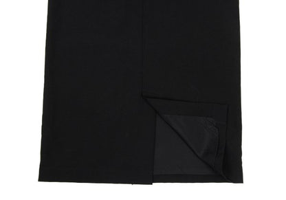 tricot COMME des GARCONS Wool Drape Neck Dress Black Size S
