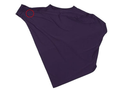 ISSEY MIYAKE Asymmetric Stretch Tunic Purple Blouse Size 2