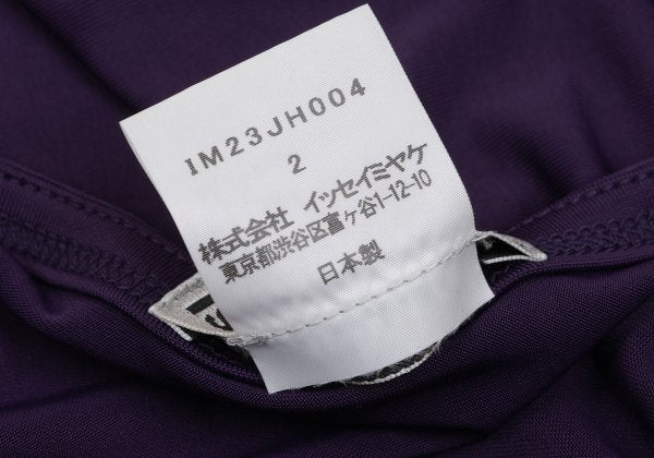 ISSEY MIYAKE Asymmetric Stretch Tunic Purple Blouse Size 2