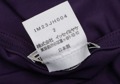 ISSEY MIYAKE Asymmetric Stretch Tunic Purple Blouse Size 2