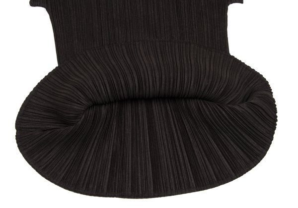 PLEATS PLEASE Metal Button Band Neck Blouse Brown Size 3