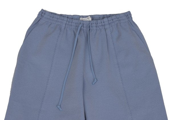 PLEATS PLEASE Ultrasonic Cutting Cropped Light Blue Pants Size 3