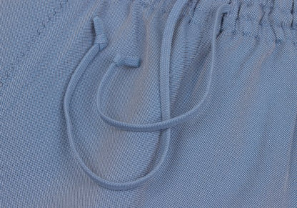 PLEATS PLEASE Ultrasonic Cutting Cropped Light Blue Pants Size 3