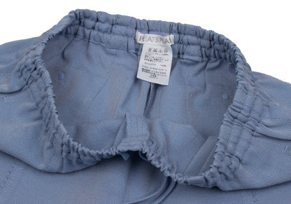 PLEATS PLEASE Ultrasonic Cutting Cropped Light Blue Pants Size 3