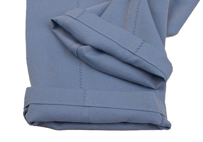 PLEATS PLEASE Ultrasonic Cutting Cropped Light Blue Pants Size 3