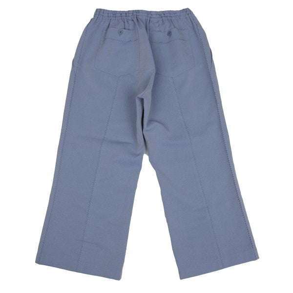 PLEATS PLEASE Ultrasonic Cutting Cropped Light Blue Pants Size 3