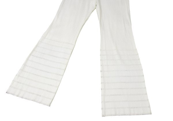 PLEATS PLEASE A-POC Cutting Rib Flare Pants White Size 3