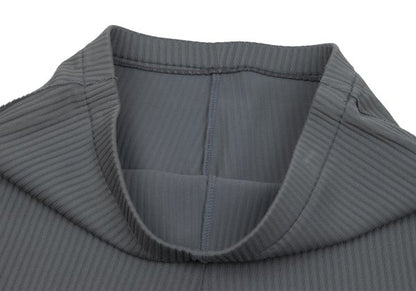 PLEATS PLEASE A-POC Cutting Rib Flare Pants Gray Size M