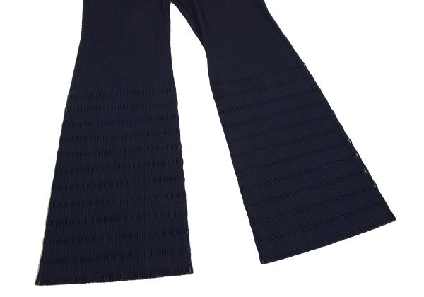 PLEATS PLEASE A-POC Cutting Rib Flare Pants Navy Size 3