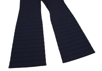 PLEATS PLEASE A-POC Cutting Rib Flare Pants Navy Size 3