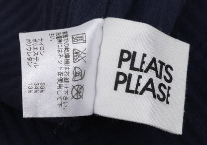 PLEATS PLEASE A-POC Cutting Rib Flare Pants Navy Size 3