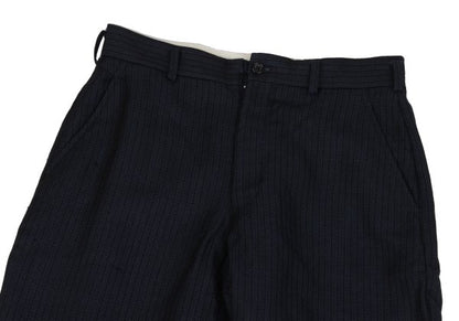 COMME des GARCONS HOMME DEUX Stripe Wool Pants Black Size S
