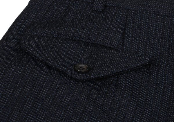 COMME des GARCONS HOMME DEUX Stripe Wool Pants Black Size S