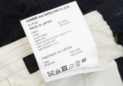 COMME des GARCONS HOMME DEUX Stripe Wool Pants Black Size S