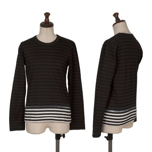 BLACK COMME des GARCONS Cotton Dyed Stripe Shirt Size S