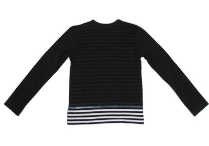 BLACK COMME des GARCONS Cotton Dyed Stripe Shirt Size S