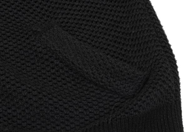 ISSEY MIYAKE MEN Black Cotton Mesh Double Zip Jacket Size 2