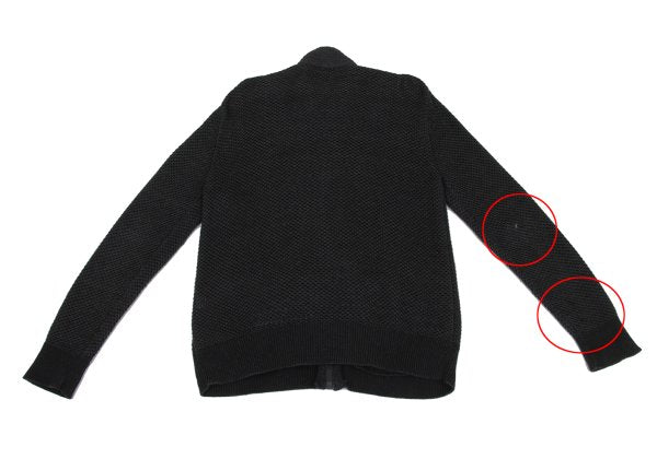 ISSEY MIYAKE MEN Black Cotton Mesh Double Zip Jacket Size 2