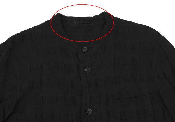 ISSEY MIYAKE MEN Dyed Linen Cotton Plaid Jacket Black Size 2