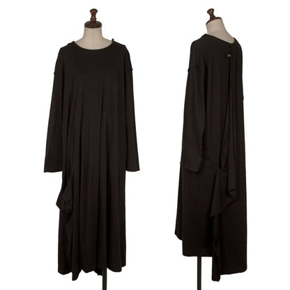 Yohji Yamamoto NOIR Cotton Stretch Back Dress Black Size 2