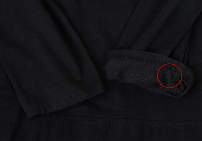Yohji Yamamoto NOIR Cotton Stretch Back Dress Black Size 2