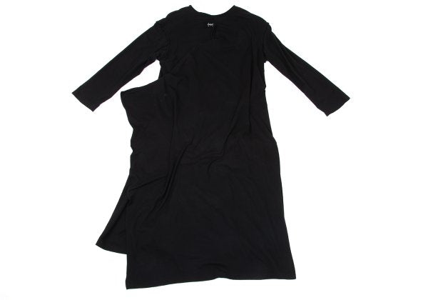 Yohji Yamamoto NOIR Cotton Stretch Back Dress Black Size 2