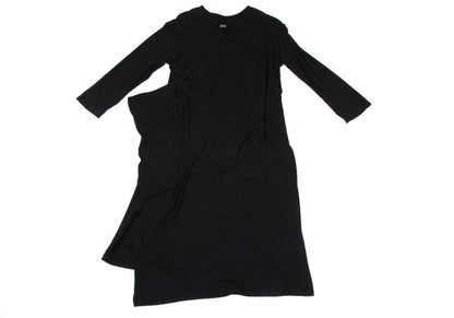 Yohji Yamamoto NOIR Cotton Stretch Back Dress Black Size 2