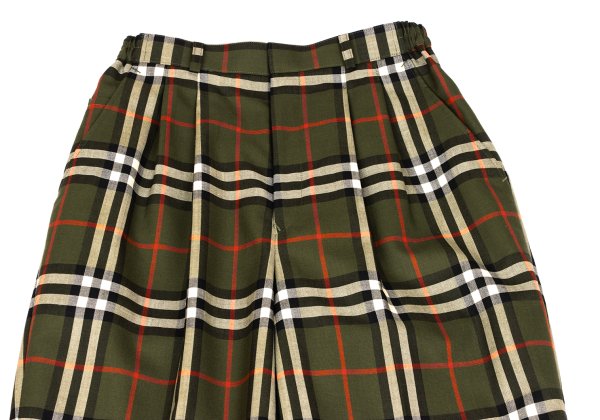 Burberrys' Nova Check Two-Pleat Pants Green Size M