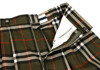 Burberrys' Nova Check Two-Pleat Pants Green Size M