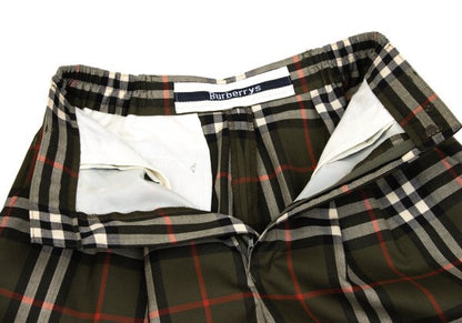 Burberrys' Nova Check Two-Pleat Pants Green Size M