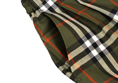 Burberrys' Nova Check Two-Pleat Pants Green Size M