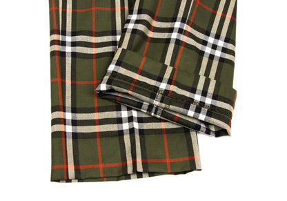 Burberrys' Nova Check Two-Pleat Pants Green Size M