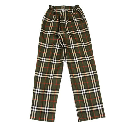 Burberrys' Nova Check Two-Pleat Pants Green Size M