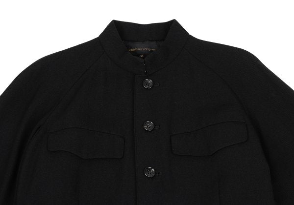 COMME des GARCONS Gabardine Mandarin Jacket Black Size M