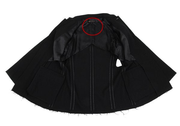 COMME des GARCONS Gabardine Mandarin Jacket Black Size M