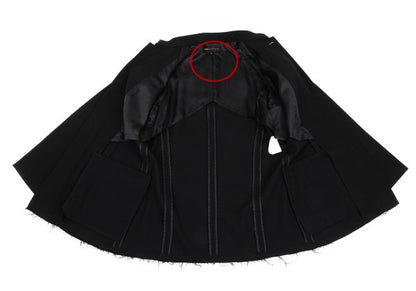 COMME des GARCONS Gabardine Mandarin Jacket Black Size M